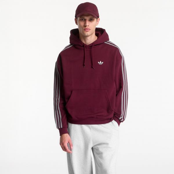 Mikina adidas Adicolor Classics 3-Stripes Hoody Maroon L