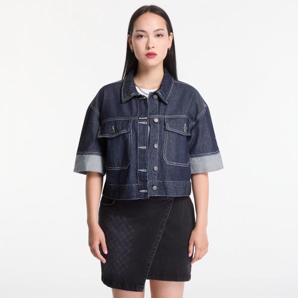 Košile Karl Kani Retro Denim Shirt Blue S