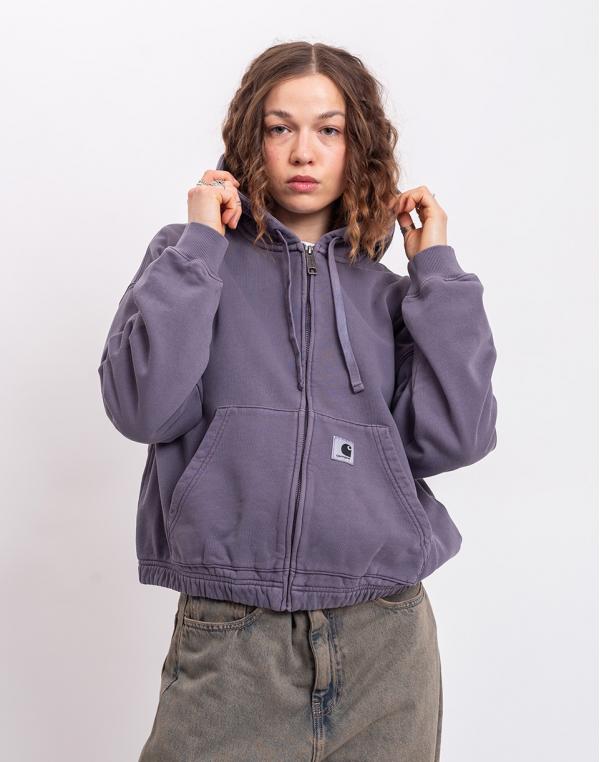Carhartt WIP W' Hooded Hoggard Jacket Shady Purple garment dyed XS