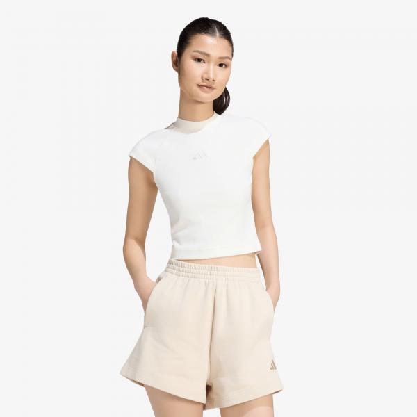 Tričko adidas Kit Small Logo Rib T-Shirt Off White S