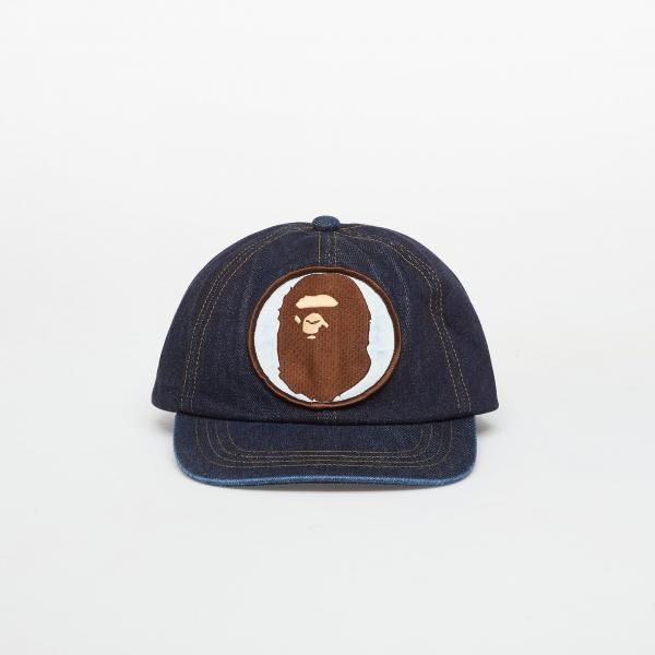 Kšiltovka A BATHING APE Washed Denim Cap M Indigo Universal