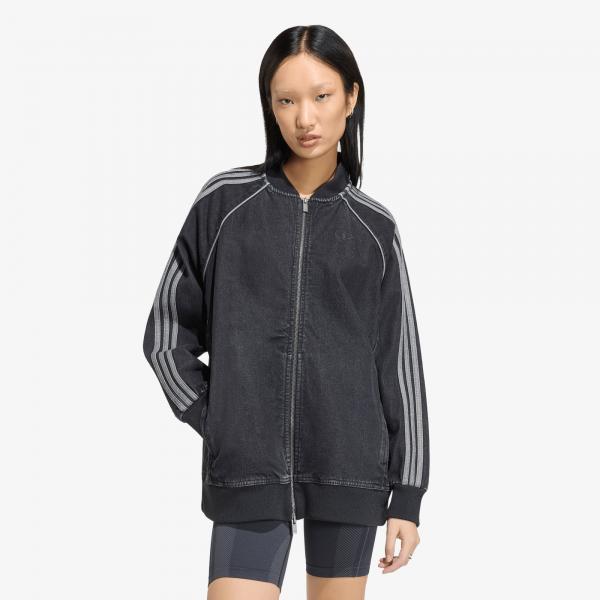 Bunda adidas SST Oversized Denim Tracktop True Black Denim XL