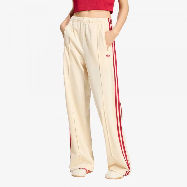 Tepláky adidas Firebird Loose Tracksuit Pants Warm Vanilla/ Team Victory Red M