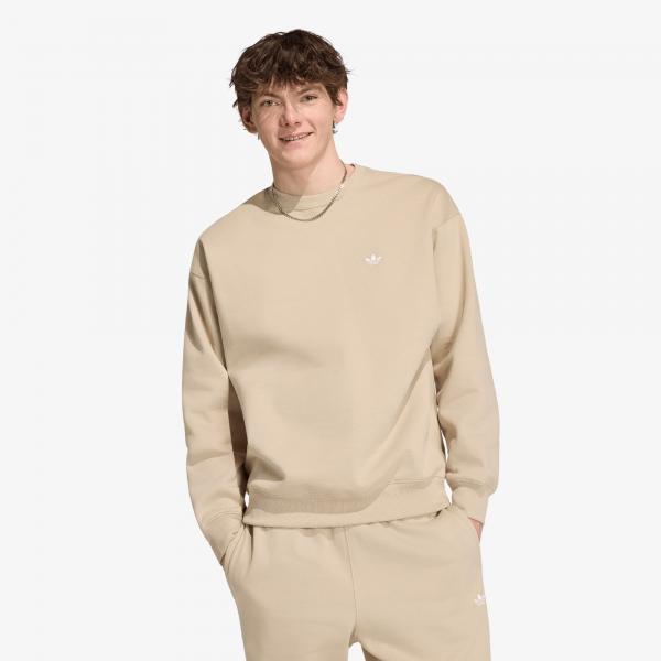 Mikina adidas Trefoil Essentials Loose Crew Sweatshirt Khaki Three S