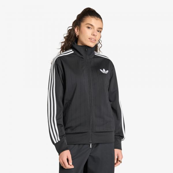 Bunda adidas Pinstripe Firebird Loose Tracktop Black/ White/ Grey Two S