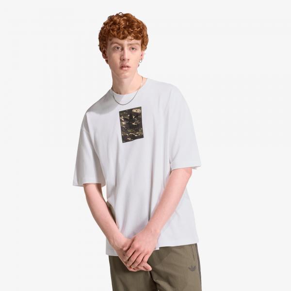 Tričko adidas Camo Tee Tongue Label White S