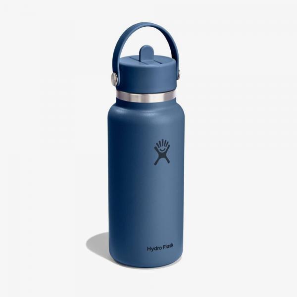 Láhev Hydro Flask 950 ml Wide Flex Straw Cap Harbor Blue Universal