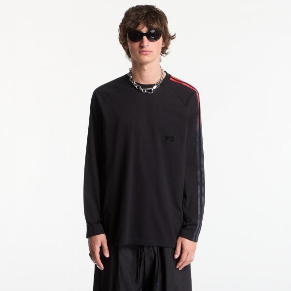 Tričko Y-3 Oversized Gradient Stripes Long Sleeve T-Shirt UNISEX Black M