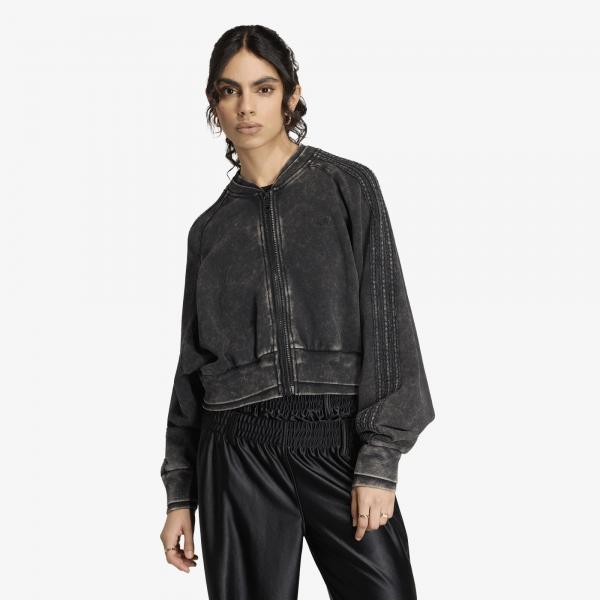 Mikina adidas SST Double Layered Cropped Track Top Black S