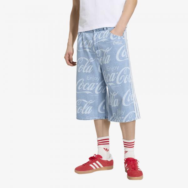 Šortky adidas x Coca Cola Classic Sport Denim Short Indigo Denim 34