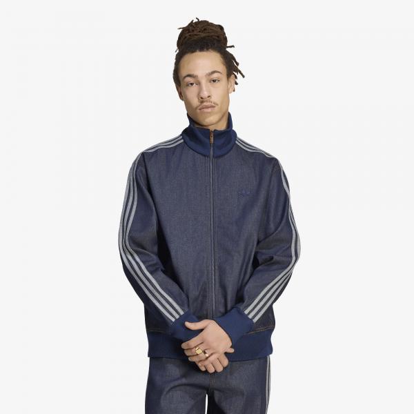 Bunda adidas Firebird Adicolor Raw Denim Track Top Jacket Indigo Denim L