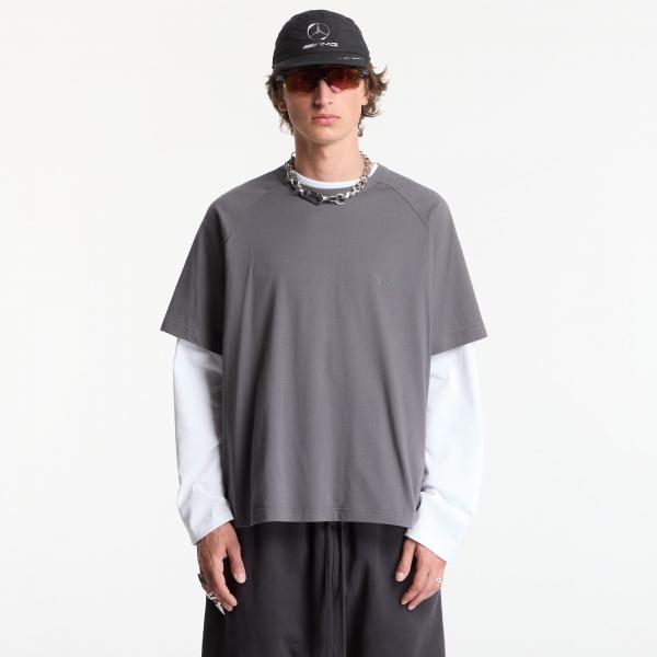 Tričko Y-3 Boxy Short Sleeve T-Shirt Grey Five S