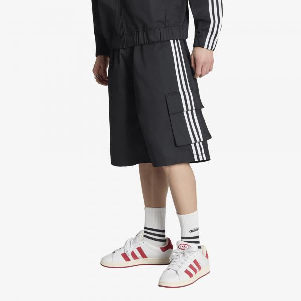 Šortky adidas Adicolor Cotton Twill Cargo Shorts Black L