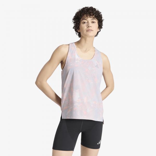 Tílko adidas Adi365 Running Animal Print Iconic Tank Grey One/ Semi Frozen Turbo/ Glory Grey M