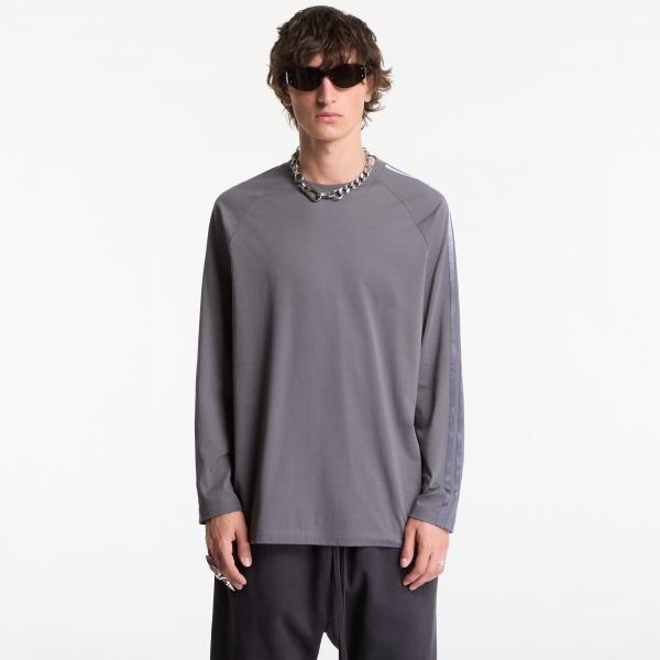 Tričko Y-3 Oversized Gradient Stripes Long Sleeve T-Shirt UNISEX Grey Five L