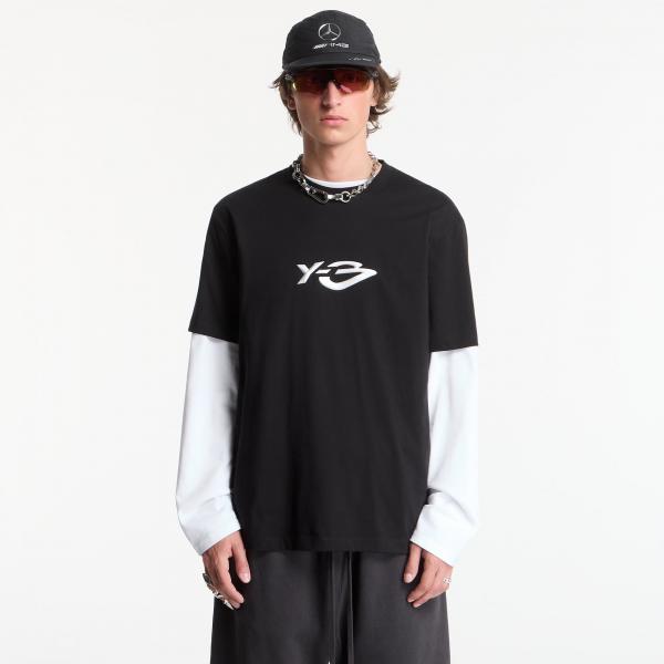 Tričko Y-3 Liquid Logo Short Sleeve T-Shirt UNISEX Black L