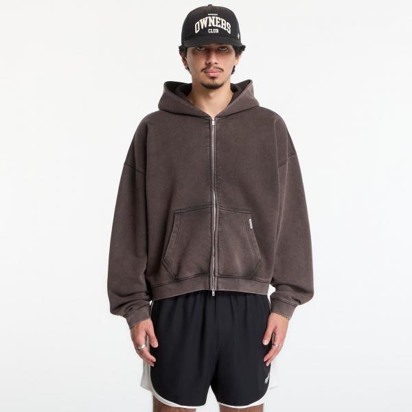 Mikina Represent Initial Boxy Zip Through Hoodie UNISEX Coffee XXL