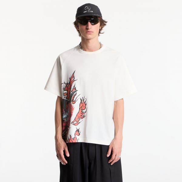 Tričko Y-3 Graphic Short Sleeve T-Shirt Chalk White XL