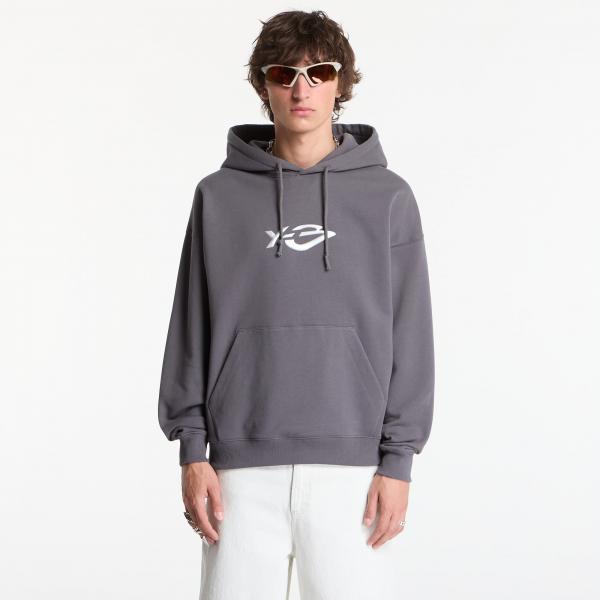 Mikina Y-3 French Terry Liquid Logo Hoodie UNISEX Grey Five XL