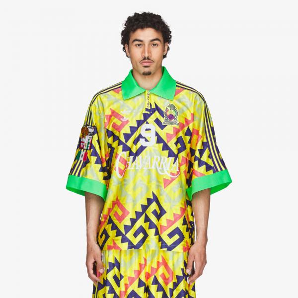 Dres adidas x Willy Chavarria Aop Goalkeeper Jersey Solar Lemon/ Pure Purple/ Solar Turbo L