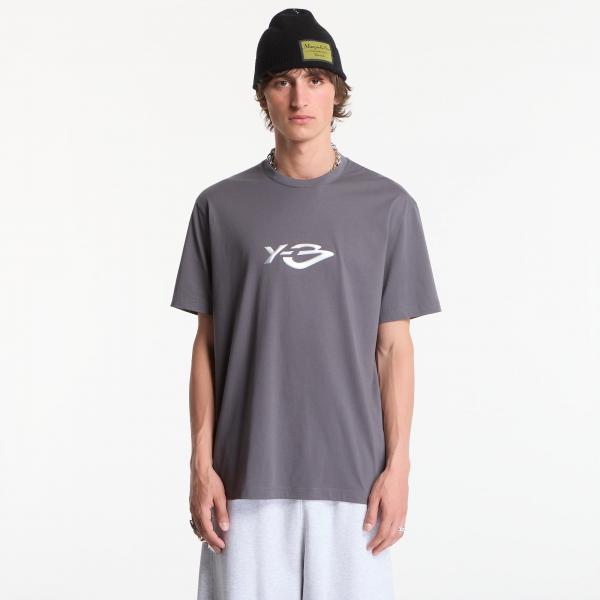 Tričko Y-3 Liquid Logo Short Sleeve T-Shirt UNISEX Grey Five L