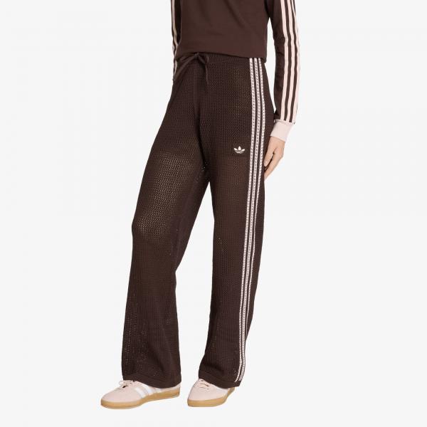 Tepláky adidas Knitted Crochet Firebird Tracksuit Bottoms Aurora Coffee XS