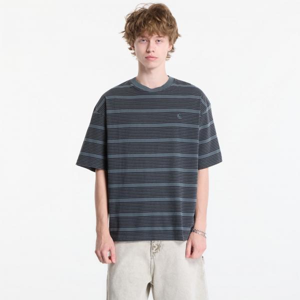 Tričko Carhartt WIP S/S Hanson T-Shirt UNISEX Hanson Stripe, Kale Green XS