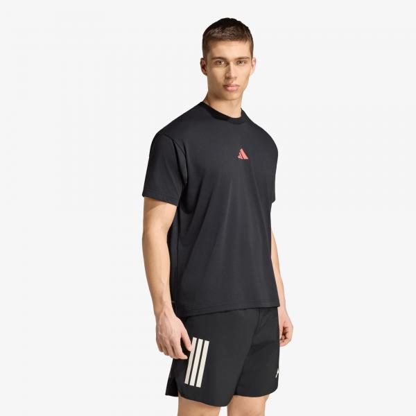 Tričko adidas Running State Of Mind Graphic T-Shirt UNISEX Black/ Pure Turbo XL