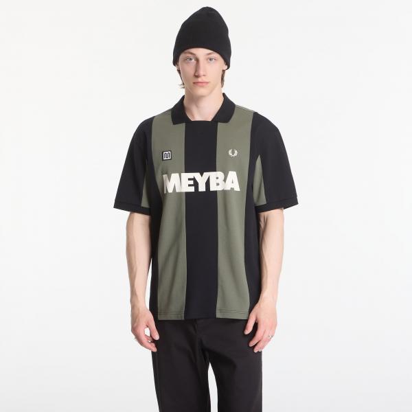 Tričko Fred Perry Meyba Cut And Sew Polo Shirt Green M