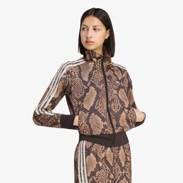 Bunda adidas Satin Snake Print Firebird Track Jacket Linen/ Magic Beige L