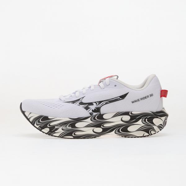 Tenisky Mizuno WAVE RIDER 30 Disclosure White/ Black/ High Risk Red EUR 40.5