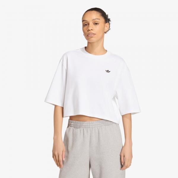 Tričko adidas Essentials Crop T-shirt White M