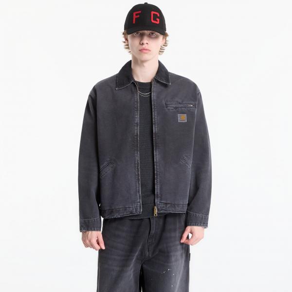 Bunda Carhartt WIP OG Detroit Jacket UNISEX Black/ Black Destroy Wash XXL