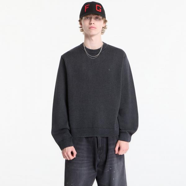 Svetr Carhartt WIP Kori Sweater UNISEX Black Garment Dyed XXL