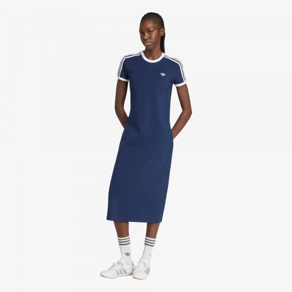 Šaty adidas 3 Stripes Dress (slim) Night Indigo/ White L