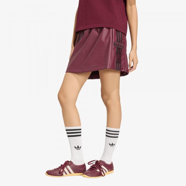 Sukně adidas Pleather Adibreak Skirt Maroon/ Black XL