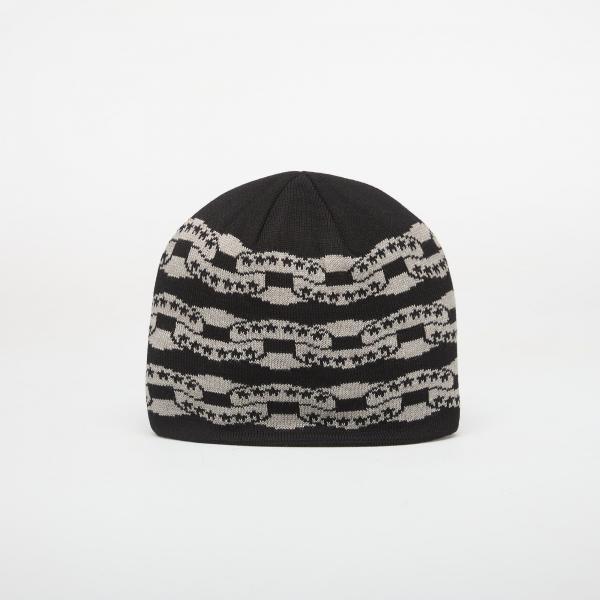 Čepice TwoJeys Black Icon Chain Beanie Black Universal