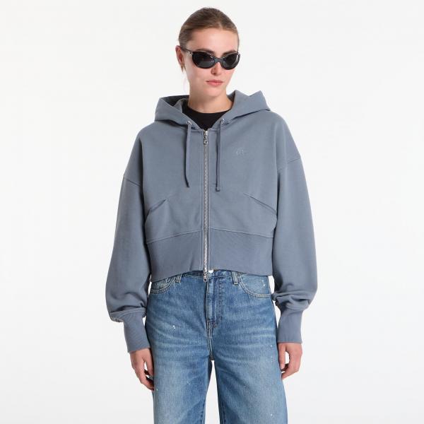 Mikina Dime Cropped Zip Hoodie Granite S