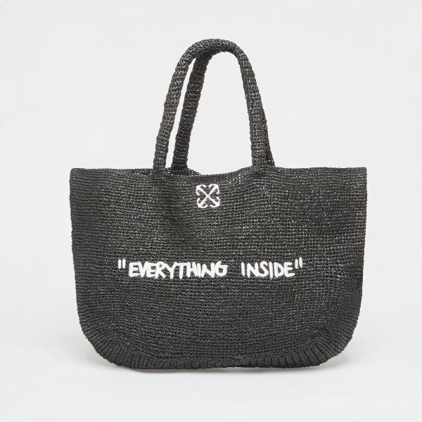 Taška Off-White Jitney Tote Quote Black Universal