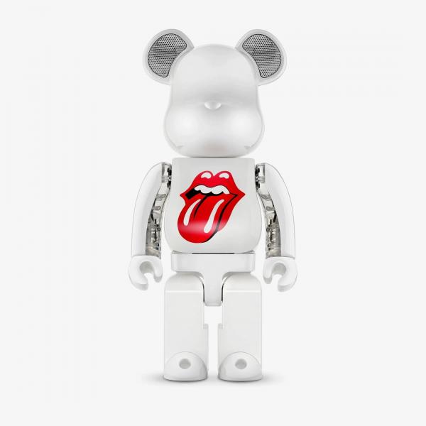 Medicom Toy x The Rolling Stones BE@RBRICK Audio 400% White Universal