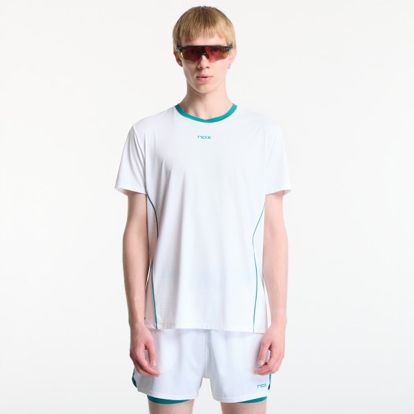 Tričko Nox Pro T-Shirt White/ Ivy Green L
