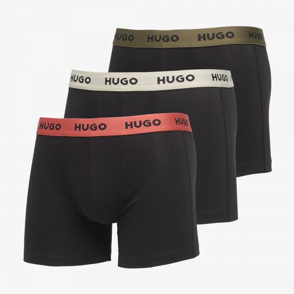 Boxerky Hugo Boss Men-B-Boxerbr Triplet Pack Black XL