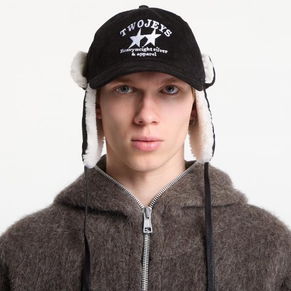 Kšiltovka TwoJeys Heavy Silver Black Earflap Black Universal