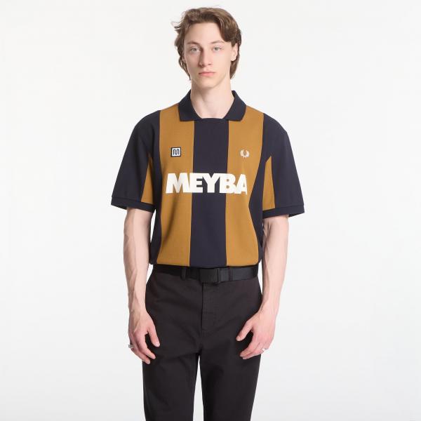 Tričko Fred Perry Meyba Cut And Sew Polo Shirt Brown L