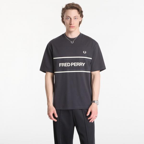 Tričko Fred Perry Fred Perry Graphic T-Shirt Black L