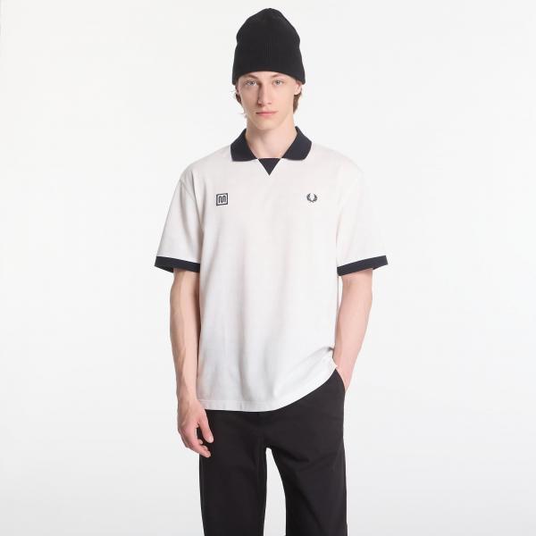 Tričko Fred Perry Meyba Printed Polo Shirt Beige M