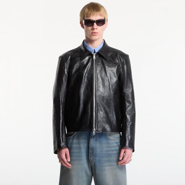 Bunda OUR LEGACY Mini Jacket Top Dyed Black Leather 54