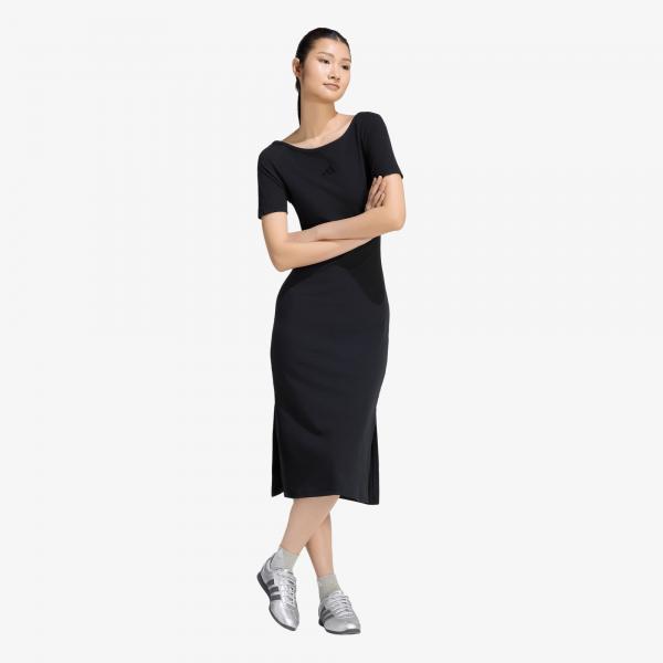 Šaty adidas W Ak Sl Rib Dre Black XL