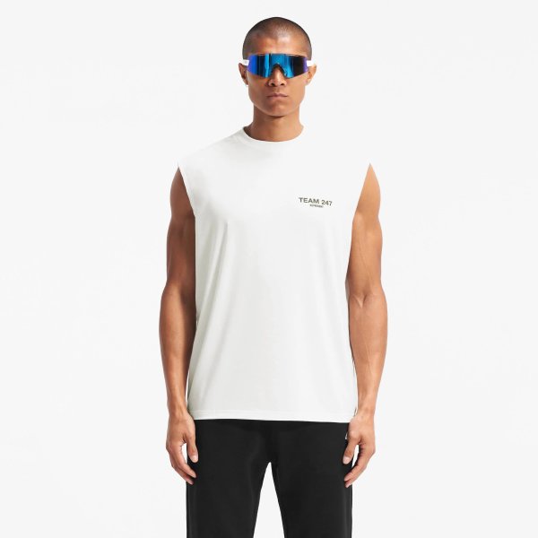 Tílko REPRESENT 247 Team Oversized Tank Flat White M