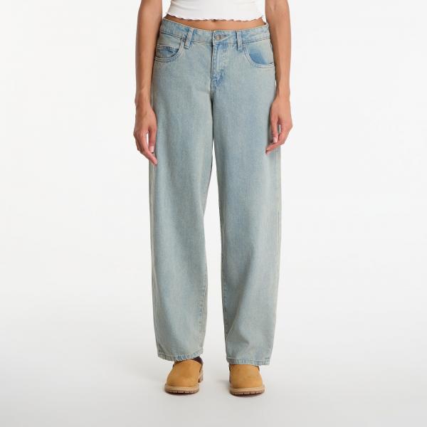 Džíny Urban Classics Ladies Mid Waist 90´s Jeans New Light Blue Dirty Washed W29